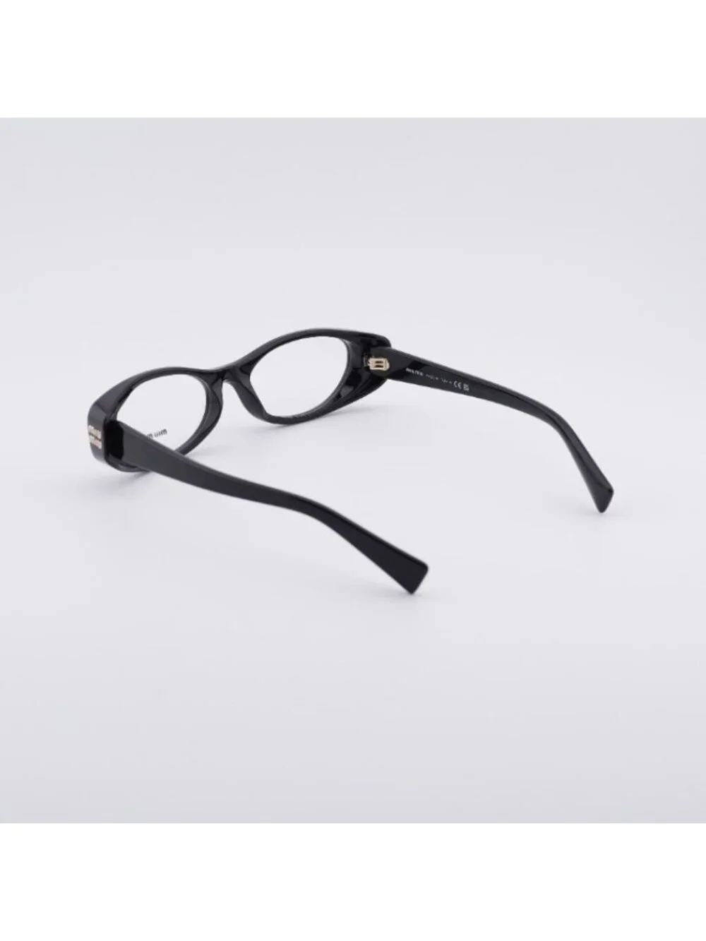 Miu Miu MU 03ZV 16K1O1 Eyeglasses Black 55mm Oval Frame